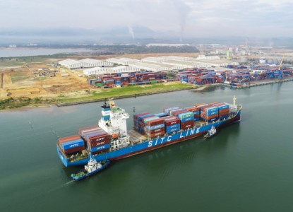 Cảng Chu Lai - Quảng Nam đón tàu container có trọng tải lớn đến 22.000 tấn
