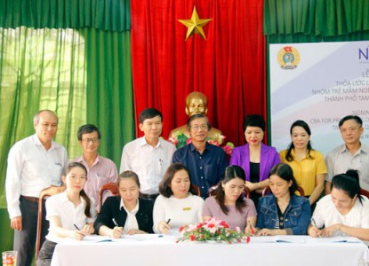 Quảng Nam: Ký kết thỏa ước có lợi cho giáo viên mầm non tư thục