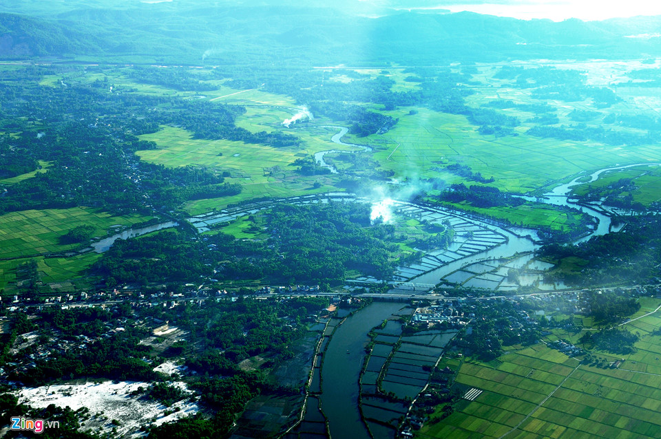 Quảng Nam yên bình nhìn từ ô kính máy bay