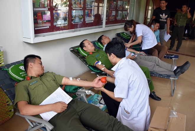 Tuổi trẻ CAND lan tỏa phong trào hiến máu tình nguyện