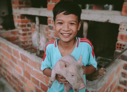Bộ ảnh xúc động về cậu bé mồ côi ở Quảng Nam tự lập từ năm 12 tuổi, nuôi lợn để được đến trường