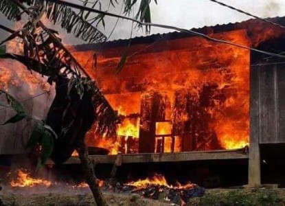 Quảng Nam: Cháy nhà sàn gây thiệt hơn 200 triệu đồng