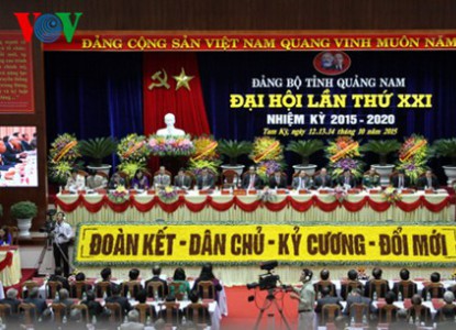 Khai mạc Đại hội đại biểu Đảng bộ tỉnh Quảng Nam lần thứ XXI